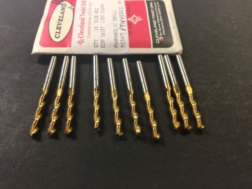 Cleveland 16137  2165tn  no.22 (.1570) screw machine, parabolic drills lot of 10 for sale