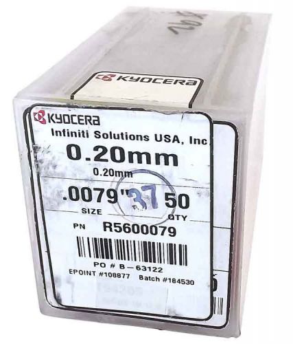 Lot 50 NEW Kyocera Tycom 0.20mm Micro-Carbide 0.0079&#034; PCB Drill Bits 560 / QTY