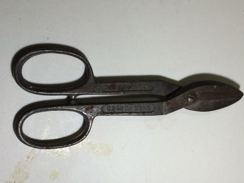 WISS TIN SNIPS LENGTH 8 1/4&#034; VINTAGE SOLID STEEL