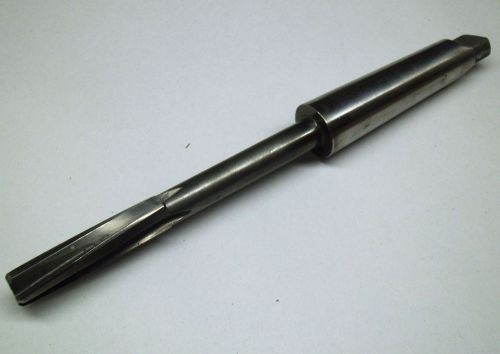 Machine reamer 0.415 brazed carbide tipped #2 morse taper shank lh helix #7706 for sale