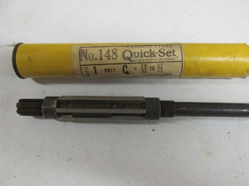 Adjustable reamer,19/32&#034; to 21/32&#034;,No. 148,Cleveland twist, in orig. tube