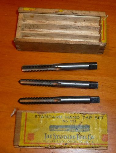 Vintage taps -  1/4  -20nc standard tool co. in original wood box for sale