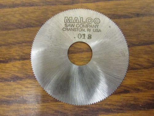 MALCO Slitting Saw  2.0&#034; x .018&#034; x 1/2&#034;