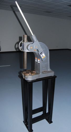 Dake arbor press no. 1 1/2 - three ton ratchet lever press comes with pedestal for sale