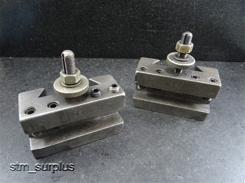 Pair of aloris quick change turning &amp; facing tool holders model cx 1 for sale