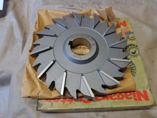 NEW NIAGARA STAGGARED TOOTH SIDE MILL CUTTER 6X3/4X1-1/4 HSS