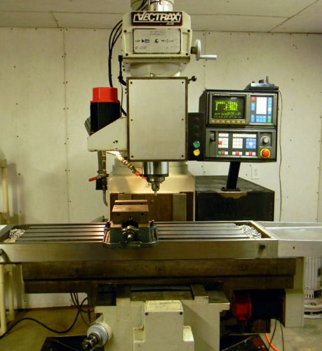 1998 vectrax 3 axis cnc mill, 17x38, fanuc om-c, low hour, video, make an offer! for sale