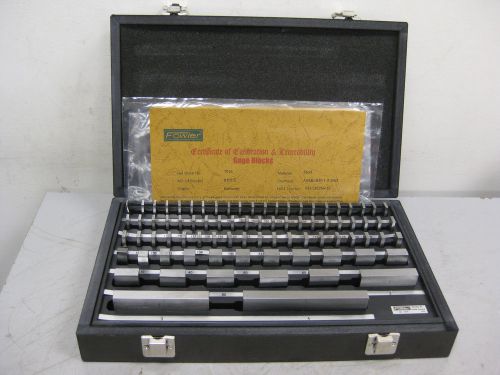 Fowler 7916 economy grade gage block set - 81 pc, .05 to 4&#034; - 53-672-081 |41b| for sale