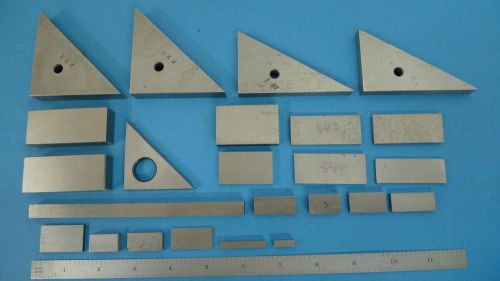 Angle &amp; set up / gage blocks &amp; steel machinist tools *11 for sale
