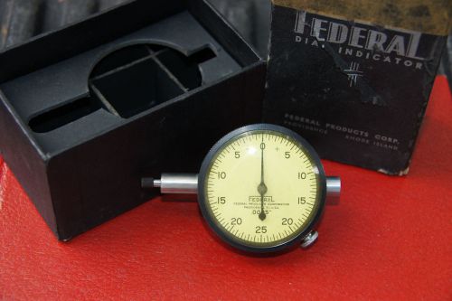 FEDERAL DIAL INDICATOR C71 .0005&#034; Vintage Machinist Tool in Original Box!