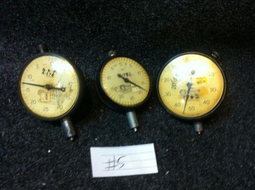 Standard Gage Co. Dial Indicators -  Lot of 5