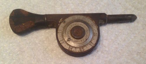 Early Antique Starrett Speed Indicator Gauge Athol, Mass. USA Patent 1897