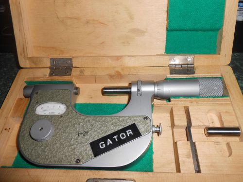 1-2&#034; PRESSURE indicating MICROMETER Poland also sold as VIS and Fowler