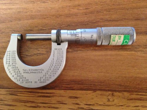 Starrett No. 230  Micrometer Machinist Tool