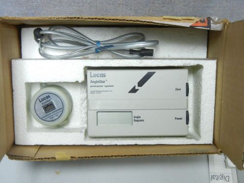 LUCAS 02506-01 USED ANGLESTAR PROTRACTOR SYSTEM W/ ACCUSTAR CLINOMETER 0250601