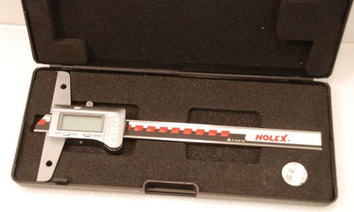 Hoffman Holex 418740  41 8740 150 0-150 mm 6-inch Digital Depth Gauge w/ Case