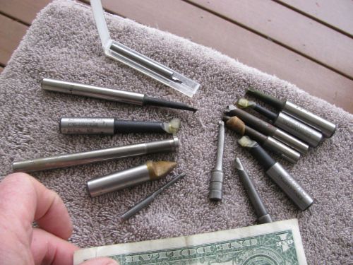 13 mostly carbide tipped boring bars bar  machinist toolmaker tool