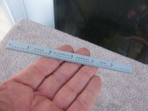 Starrett C309R USA tool 6&#034; tempered satin steel rule64ths 16ths 32nds