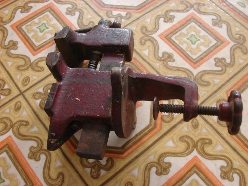 U.s.a antique vantage rare hand tool vise metal shop works machanic iron usable for sale