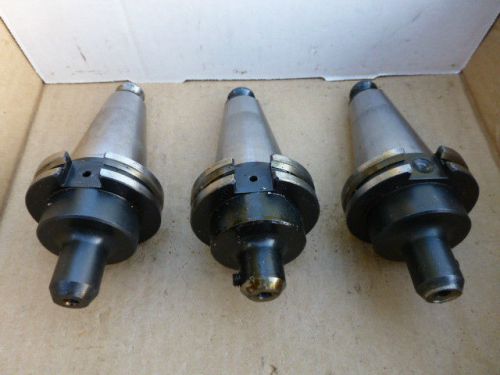 3 USED RICHMILL CAT 40 TOOL HOLDERS CT40-SL 1/4-2.50  1/4&#034;  NO RESERVE