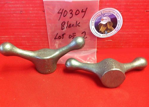 Jergens 40304 Blank Cast Iron Speed Handle 6&#034; Arm Spread Not Tapped Lot of 2