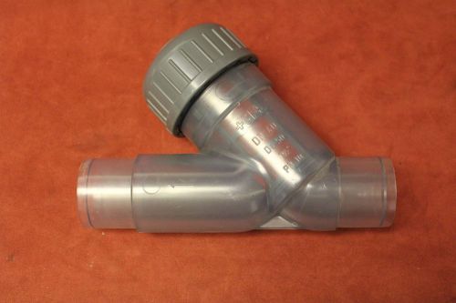 George Fisher 192306549  1-1/2&#034; Translucent PVC/EPDM Sediment Strainer New