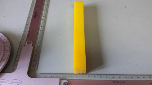 1&#034; x 1&#034; x 8&#034;  urethane / polyurethane 40 a yellow bar p/n 10969 for sale