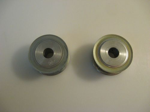 Pulley, Part No: RA11575, 2&#034;OD, 1/2&#034; wide, 3/8&#034; Shaft Dia., Reworked (lot of 2)