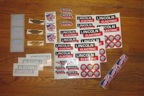 SUPER SET!!!  Genuine LINCOLN ELECTRIC Welder DECALS (Stickers)