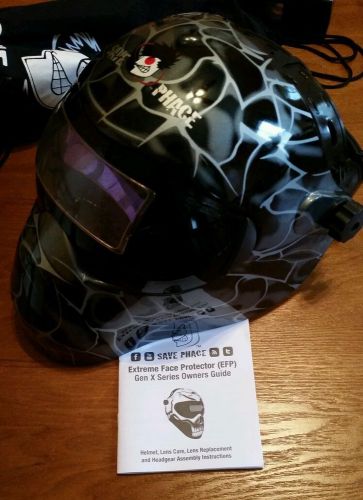 Pre-owned Save Phace EFP : Gen X Black Asp Welding Mask, Auto-Darkening