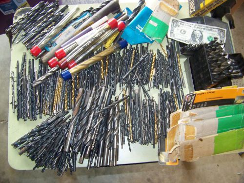 Over 650 drill bits, over 25 pounds, blue point precision blu mol morse besly for sale