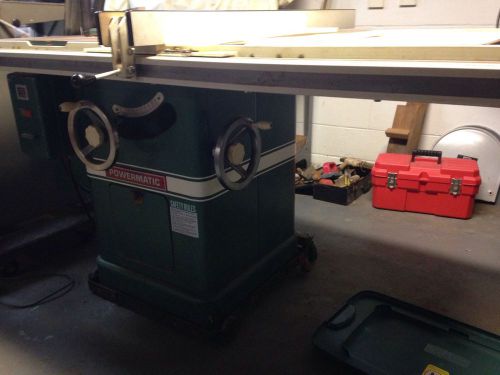 POWERMATIC TABLE SAW WITH BIESERMEYER T SQUARE SAW FENCE SYSTEM