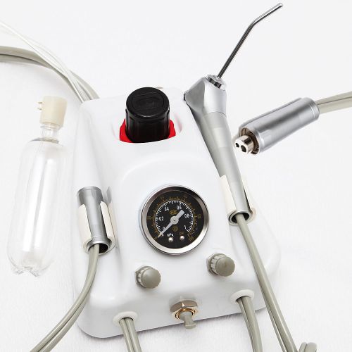 Dental portable turbine unit works with air compressor handpiece 2h syringe new for sale