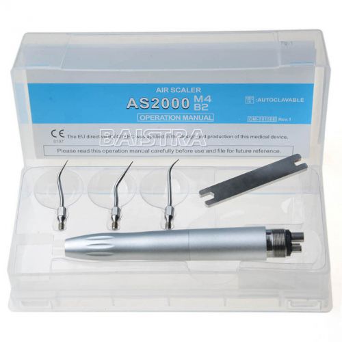 1 Pc Dental Air Scaler Handpiece With 3 Tips For NSK 4 Holes AS2000