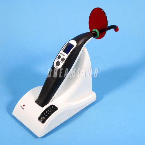US Local New Dental Wireless Cordless LED Curing Light Lamp T2 Black Promotion!!