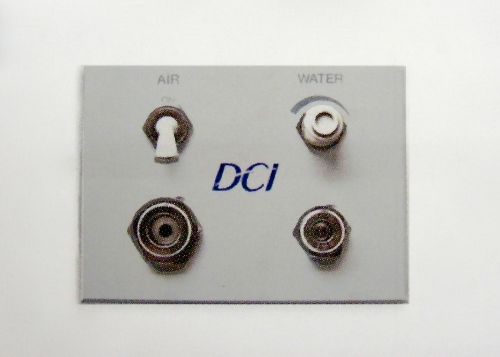 DCI Dental Air &amp; Water Gray Auxiliary Wall Switch Quick Disconnect Q.D. Panel