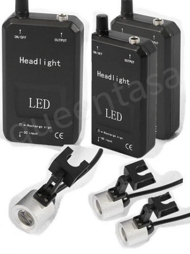 3 x dental led headlight portable lamp for surgical binocular magnifier loupes for sale