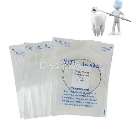 100Packs Dental Orthodontic Niti Alloy Reverse Curve Round Arch Wires 2pcs/Pack