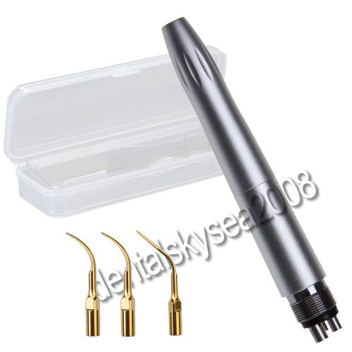 Dental Air Scaler Handpiece Sonic Perio Hygieninst NSK Style 4-hole + 3 Tips