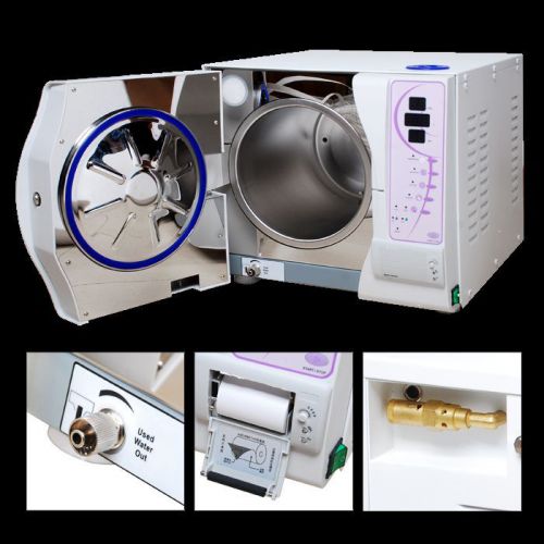 Dental vacuum steam autoclave sterilizer heater with data printer 23l capacity t for sale