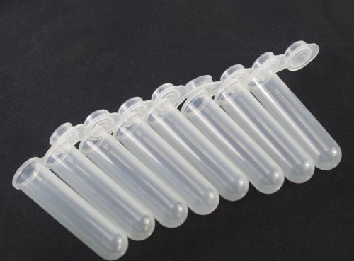 Plastic test tubes centrifuge tubes 7ml round bottom new x50