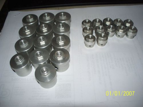 BECKMAN COULTER CENTRIFUGE PARTS OVER SPEED DISC THINWALL TUBE CAPS ALUMINUM