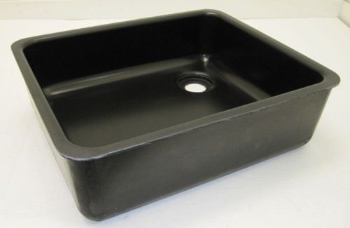 New durcon ada laboratory epoxy resin drop in sink a25 18&#034;x15&#034;x5&#034; w drain outlet for sale