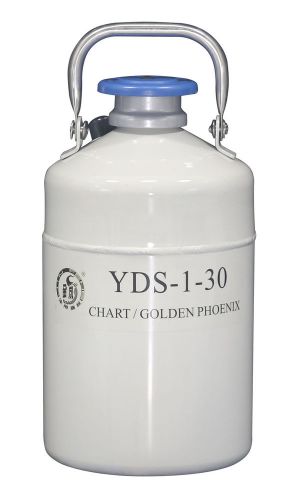 1 L Liquid Nitrogen Container Cryogenic LN2 Tank Dewar with Strap YDS-1-30