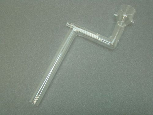 Quartz tube j-valve hopper tubing, laboratory, scientific glass  (#123) for sale