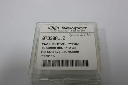 New newport flat pyrex broadband mirror 07d20al.2 19.05mm dia 1/10wa (s13-4-54a) for sale