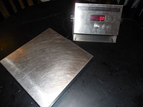 Doran 7000m stainless steel scale with 12 x 12 dxl8100 load cell works great!! for sale