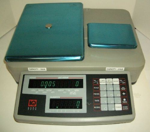 Rice lake iq-9500 digital counting weight scale w/dual platform (2.5/25lb) for sale