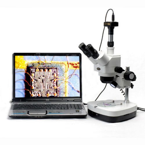 10x-80x inspection stereo zoom microscope + 10mp camera for sale