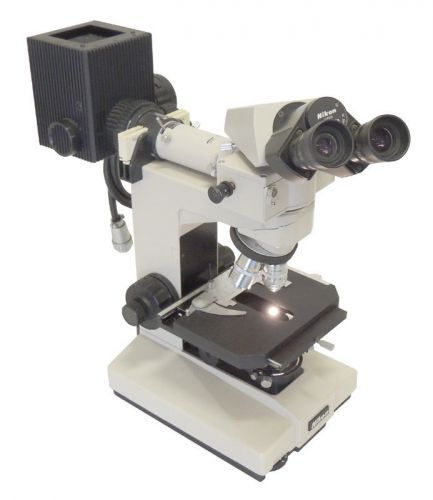 Nikon Labophot Microscope Fluor 40X 20X 10X Objective X-Y Stage Hg Lamp House